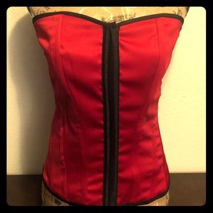 Charlotte Russe Red & Black Corset